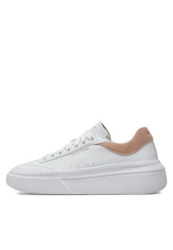 skechers - Skechers Sneakersy Cordova Classic 185060/WPK Biały. Kolor: biały. Materiał: skóra