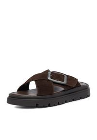 G-Star RAW - G-Star Raw Klapki CEO-WI16-MARS-02 Brązowy ciemny. Kolor: brązowy. Materiał: skóra, zamsz #6