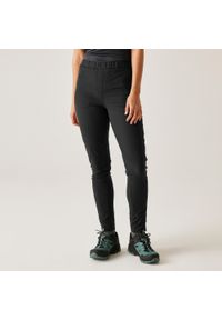 Regatta - Damskie spodnie Pentre Stretch. Kolor: czarny. Materiał: materiał. Sezon: lato. Sport: turystyka piesza #1