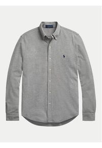 Polo Ralph Lauren Koszula 710654408 Szary Regular Fit. Typ kołnierza: polo. Kolor: szary. Materiał: bawełna #3