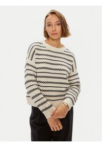 Weekend Max Mara Sweter Foster 2425366151 Beżowy Standard Fit. Kolor: beżowy. Materiał: syntetyk