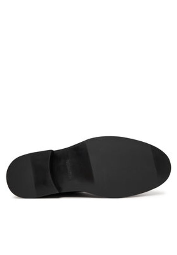 Calvin Klein Półbuty Ess Rubber Derby Lth HM0HM02056 Czarny. Kolor: czarny. Materiał: skóra