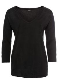 Sweter bonprix czarny. Kolor: czarny #1