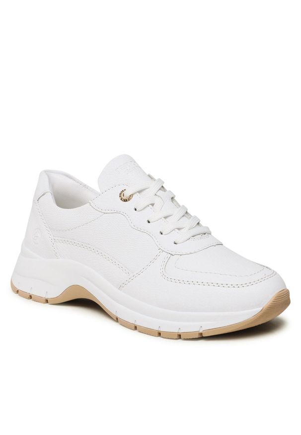 Sneakersy Remonte D0G04-80 Weiss. Kolor: biały. Materiał: skóra