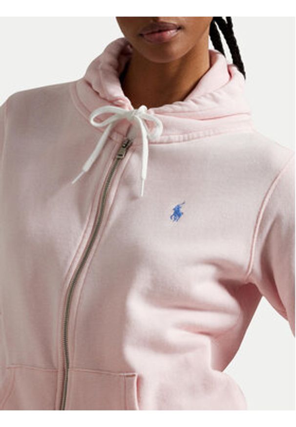 Polo Ralph Lauren Bluza 211935584017 Różowy Regular Fit. Typ kołnierza: polo. Kolor: różowy. Materiał: bawełna