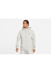 Kurtka uniwersalna męska Nike Air Jordan Essentials Warmup. Typ kołnierza: kaptur. Kolor: biały. Materiał: syntetyk, bawełna. Sport: bieganie