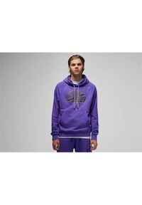 Bluzy sportowa męska Nike Air Jordan Jumpman Fleece. Typ kołnierza: kaptur. Kolor: fioletowy