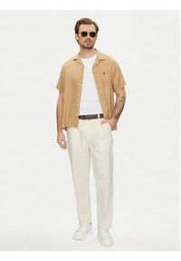 Pepe Jeans Chinosy Relaxed Pleated Linen Pants - 2 PM211700 Écru Relaxed Fit. Materiał: bawełna #5