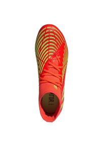 Adidas - Buty adidas Predator Edge.2 Fg M GW1009 czerwone pomarańcze i czerwienie. Kolor: czerwony. Materiał: syntetyk. Szerokość cholewki: normalna #6