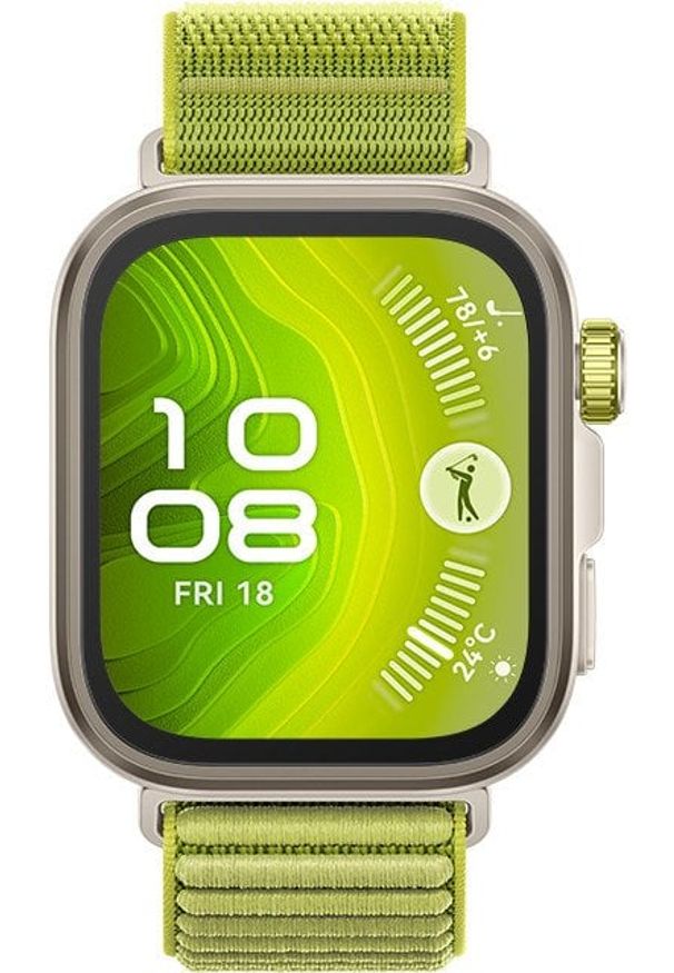 HUAWEI - Huawei Watch FIT4 Pro, 3D Woven Žalias Strap, Titanium Body, Seiya-B29