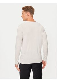 Karl Lagerfeld - KARL LAGERFELD Sweter 655000 544399 Beżowy Regular Fit. Typ kołnierza: dekolt w karo. Kolor: beżowy. Materiał: wełna #5