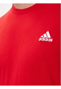 Adidas - adidas T-Shirt Essentials Single Jersey Embroidered Small Logo T-Shirt IC9290 Czerwony Regular Fit. Kolor: czerwony. Materiał: bawełna