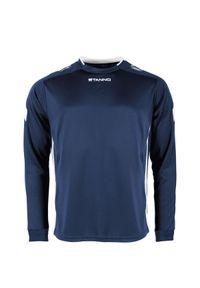 STANNO - Dziecięcy dżersej z długim rękawem Stanno Drive Match. Kolor: wielokolorowy, niebieski, biały. Materiał: jersey. Długość rękawa: długi rękaw. Długość: długie #1