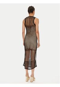 TwinSet - TWINSET Sukienka dzianinowa 241TT3210 Czarny Slim Fit. Kolor: czarny. Materiał: wiskoza #4