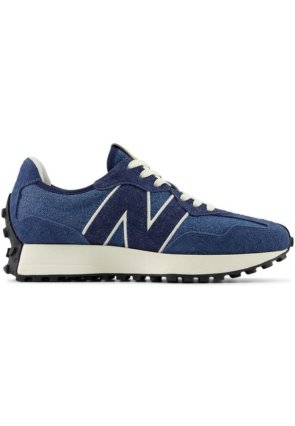 Buty damskie New Balance WS327JA – niebieskie. Okazja: na co dzień. Kolor: niebieski. Materiał: guma, skóra, zamsz, dresówka, materiał. Szerokość cholewki: normalna. Sezon: wiosna
