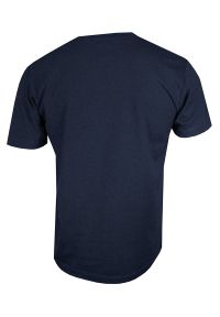 Stedman - Granatowy Bawełniany T-Shirt w Serek, Męski Bez Nadruku -STEDMAN- Koszulka, Krótki Rękaw, V-neck. Okazja: na co dzień. Typ kołnierza: dekolt w serek. Kolor: niebieski. Materiał: bawełna. Długość rękawa: krótki rękaw. Długość: krótkie. Styl: casual #2