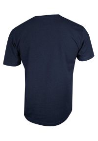 Stedman - Granatowy Bawełniany T-Shirt w Serek, Męski Bez Nadruku -STEDMAN- Koszulka, Krótki Rękaw, V-neck. Okazja: na co dzień. Typ kołnierza: dekolt w serek. Kolor: niebieski. Materiał: bawełna. Długość rękawa: krótki rękaw. Długość: krótkie. Styl: casual