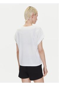Emporio Armani T-Shirt EW000616 AF12187 U1131 Biały Loose Fit. Kolor: biały. Materiał: wiskoza