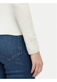 Calvin Klein Jeans Sweter LV047G309G Kremowy Regular Fit. Kolor: kremowy. Materiał: bawełna #5