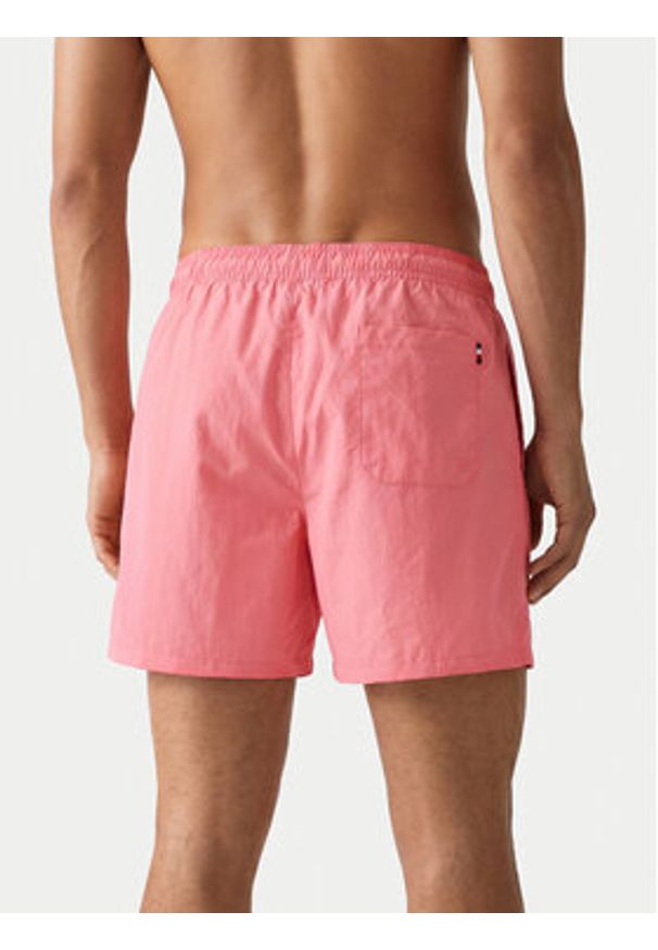 TOMMY HILFIGER - Tommy Hilfiger Szorty kąpielowe UM0UM03477 Różowy Regular Fit. Kolor: różowy. Materiał: syntetyk