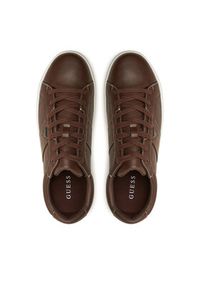 Guess Sneakersy FMPTII ELE12 Brązowy. Kolor: brązowy. Materiał: skóra