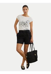 Lauren Ralph Lauren - LAUREN RALPH LAUREN T-Shirt 200971072002 Biały Relaxed Fit. Kolor: biały. Materiał: bawełna
