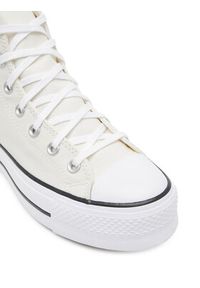 Converse Trampki Chuck Taylor All Star Lift Platform A14936C Écru. Kolor: kremowy. Materiał: materiał. Obcas: na platformie #4