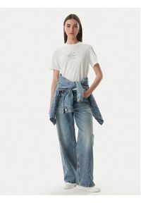 Calvin Klein Jeans T-Shirt LV047G831G Biały Regular Fit. Kolor: biały. Materiał: bawełna #3