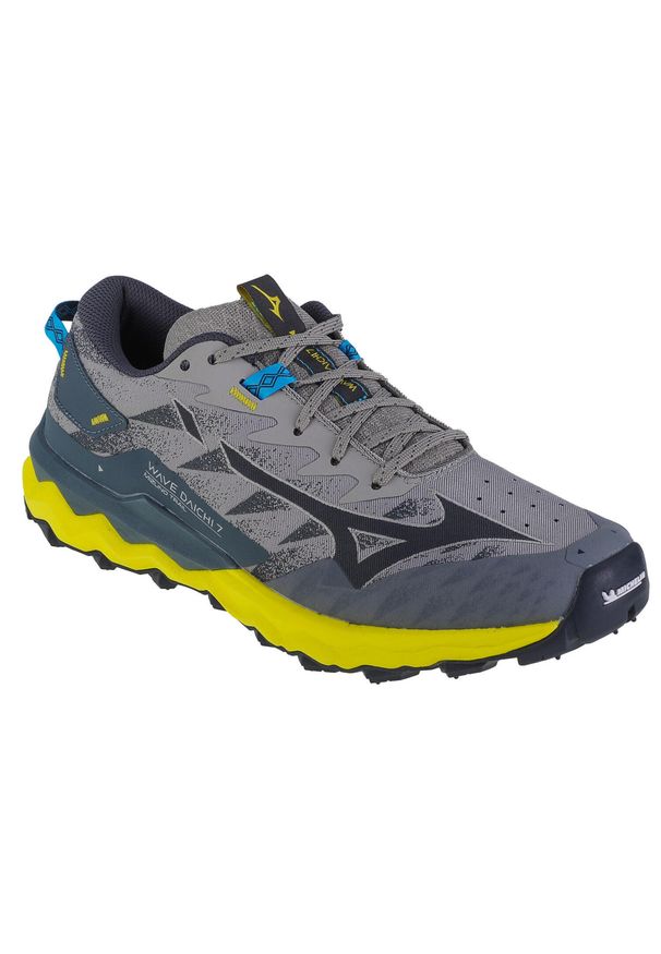 Buty do biegania męskie, Mizuno Wave Daichi 7. Kolor: wielokolorowy, szary. Materiał: guma, materiał, tkanina, syntetyk. Model: Mizuno Wave