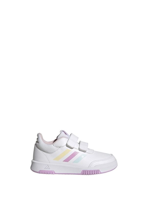 Adidas - Buty do biegania dla dzieci adidas Tensaur Sport 2.0. Kolor: fioletowy, biały, niebieski, różowy, wielokolorowy. Materiał: materiał. Sport: turystyka piesza