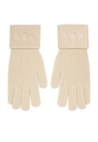 Guess Rękawiczki Damskie AW5405 POL02 Beżowy. Kolor: beżowy. Materiał: akryl #1