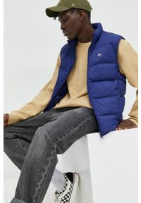 Tommy Jeans bezrękawnik puchowy męski kolor niebieski. Okazja: na co dzień. Kolor: niebieski. Materiał: puch. Długość rękawa: bez rękawów. Styl: casual #5