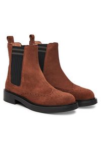 Pollini Sztyblety SA21163G0NTF0217 Brązowy. Kolor: brązowy. Materiał: zamsz, skóra #3