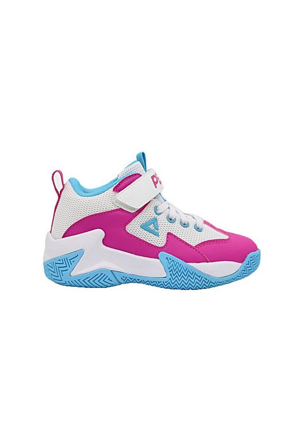PEAK - Dziecięce buty do koszykówki Peak Game 2. Kolor: niebieski, wielokolorowy, różowy. Sport: koszykówka