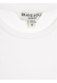 Brave Soul Bluzka LV-627LILY Biały Slim Fit. Kolor: biały. Materiał: bawełna #3