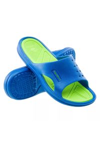 AquaWave - Klapki plażowe dziecięce Aquawave Nahin Junior. Okazja: na plażę. Kolor: zielony, wielokolorowy, niebieski