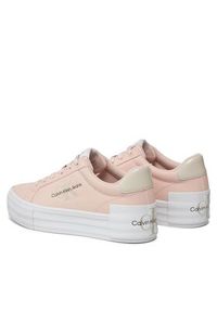 Calvin Klein Jeans Sneakersy Bold Vulc Flatf Low Lace Lth Ml YW0YW01294 Różowy. Kolor: różowy #2