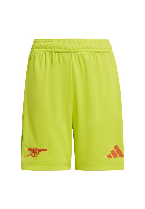 Adidas - Spodenki bramkarskie dla dzieci Arsenal 2024/25. Kolor: żółty. Materiał: materiał. Styl: sportowy