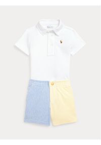 Polo Ralph Lauren Komplet polo i spodenki 320902537001 Biały Regular Fit. Kolor: biały #1