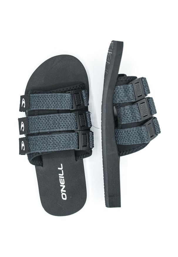 Klapki O'Neill Fm Neo Strap, Mężczyźni. Okazja: na plażę, na spacer. Kolor: czarny. Materiał: materiał. Sezon: lato
