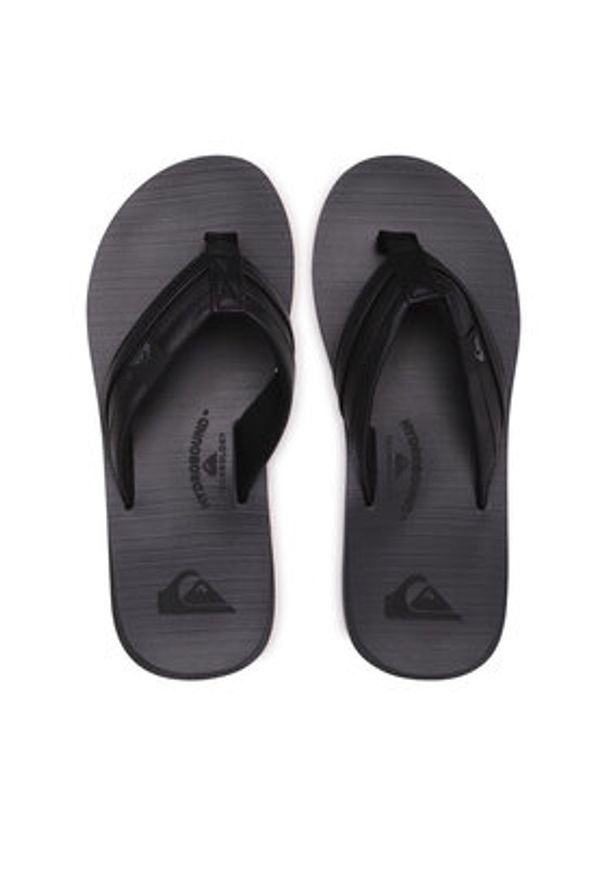Quiksilver Japonki AQYL100886 Czarny. Kolor: czarny. Materiał: skóra