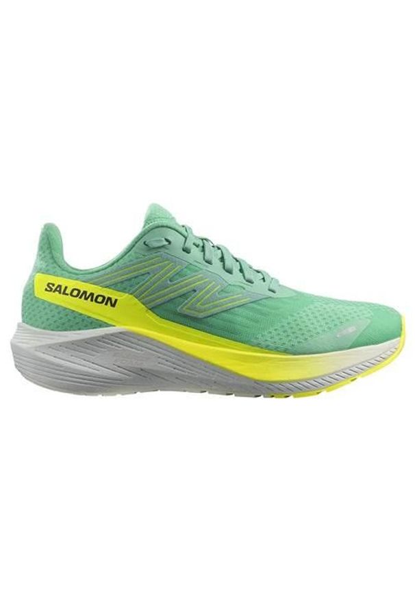 salomon - Buty do chodzenia damskie Salomon Aero Blaze W. Zapięcie: sznurówki. Kolor: zielony. Materiał: materiał, syntetyk, tkanina. Szerokość cholewki: normalna. Sport: turystyka piesza
