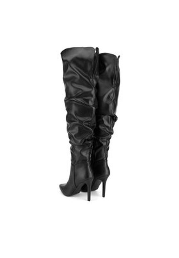 DeeZee Kozaki HY197-12 Czarny. Kolor: czarny. Materiał: materiał