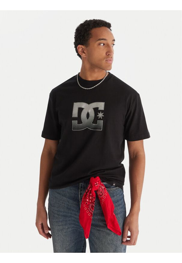 DC Shoes T-Shirt Star Reflective EDYZT04346 Czarny Regular Fit. Kolor: czarny. Materiał: bawełna