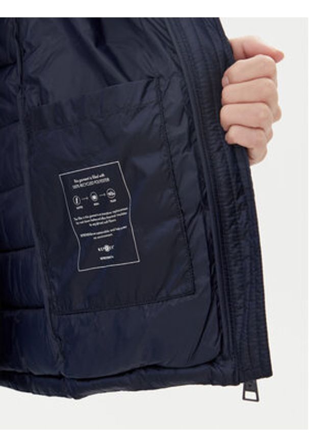 Guess Jeans Kurtka przejściowa W5RL99 WHAB2 Granatowy Regular Fit. Kolor: niebieski. Materiał: syntetyk