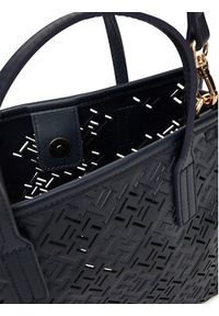 TOMMY HILFIGER - Tommy Hilfiger Torebka Th City Mini AW0AW17500 Granatowy. Kolor: niebieski. Materiał: skórzane