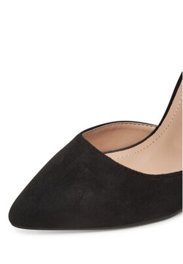 DeeZee Czółenka K539 Czarny. Kolor: czarny. Materiał: materiał