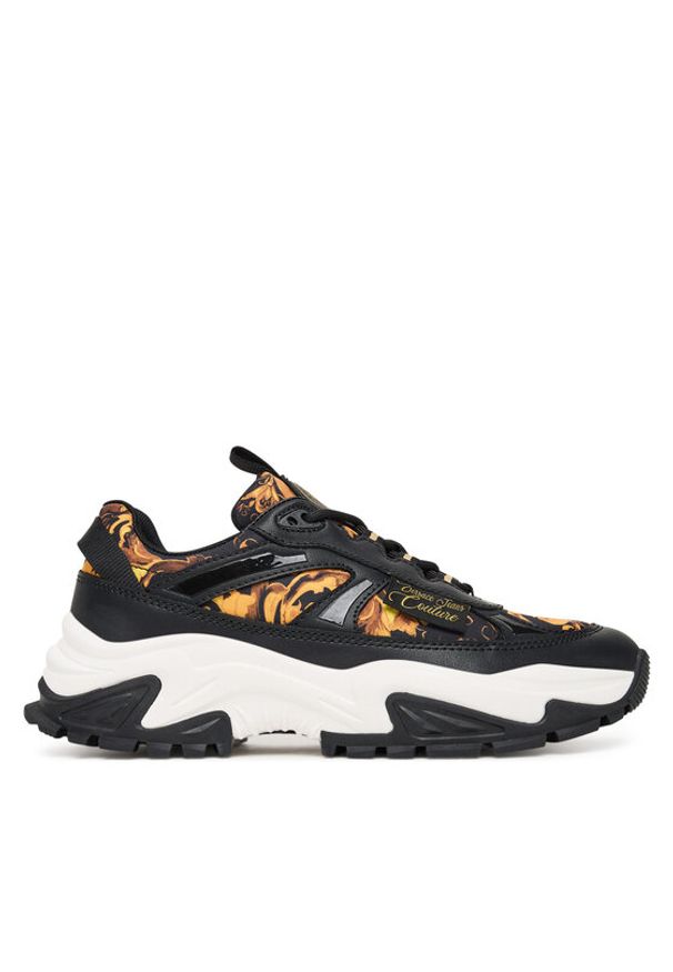 Versace Jeans Couture Sneakersy 79VA3SVG Czarny. Kolor: czarny. Materiał: skóra