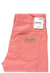 Wrangler - WRANGLER SPODNIE MĘSKIE GREENSBORO CORAL W15QWAR03. Materiał: materiał #3