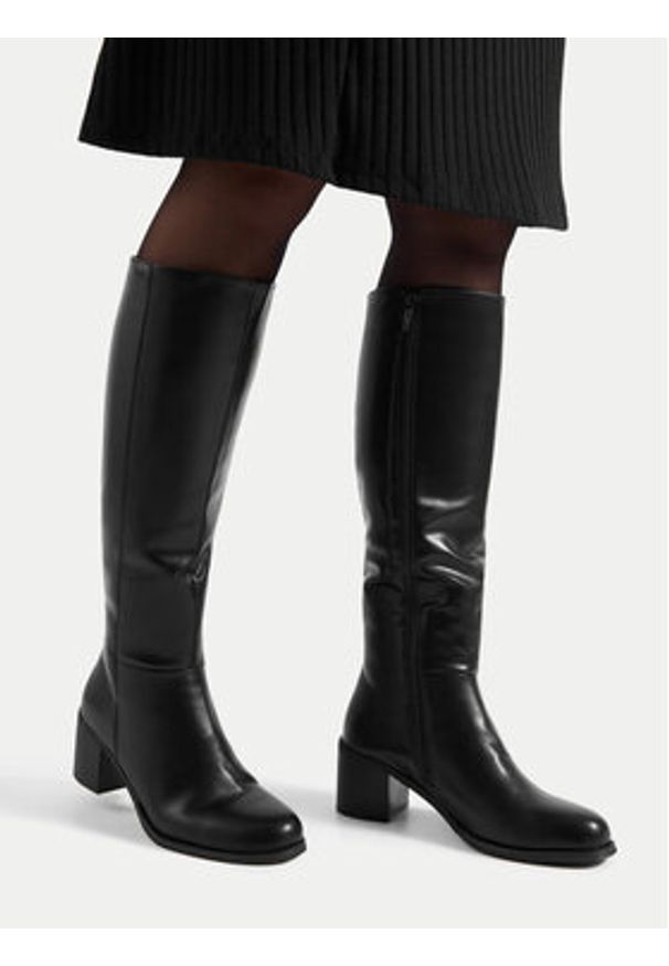 Jenny Fairy Kozaki TESSA WS22461-01 Czarny. Kolor: czarny. Materiał: skóra